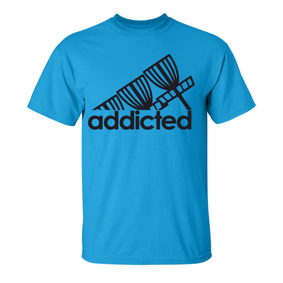 Disc Golf T Shirt ADDICTED Discgolfer Discgolfing Shirt - Picture 15 of 16